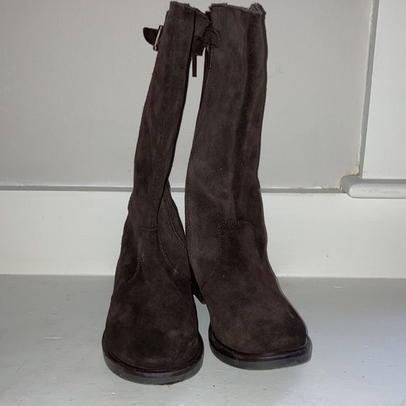 Genuine suede riding boots - Picture 3 of 5